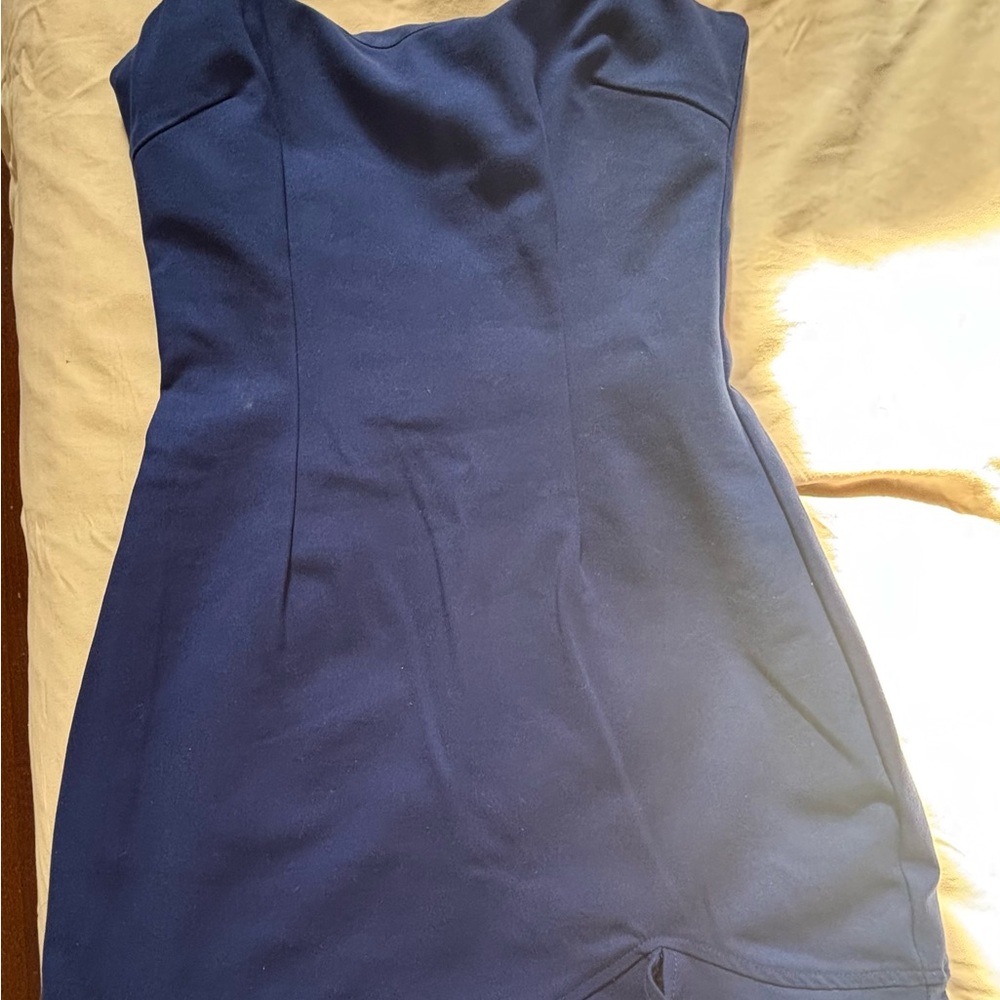 by the way. Royal Blue Fitted Dress